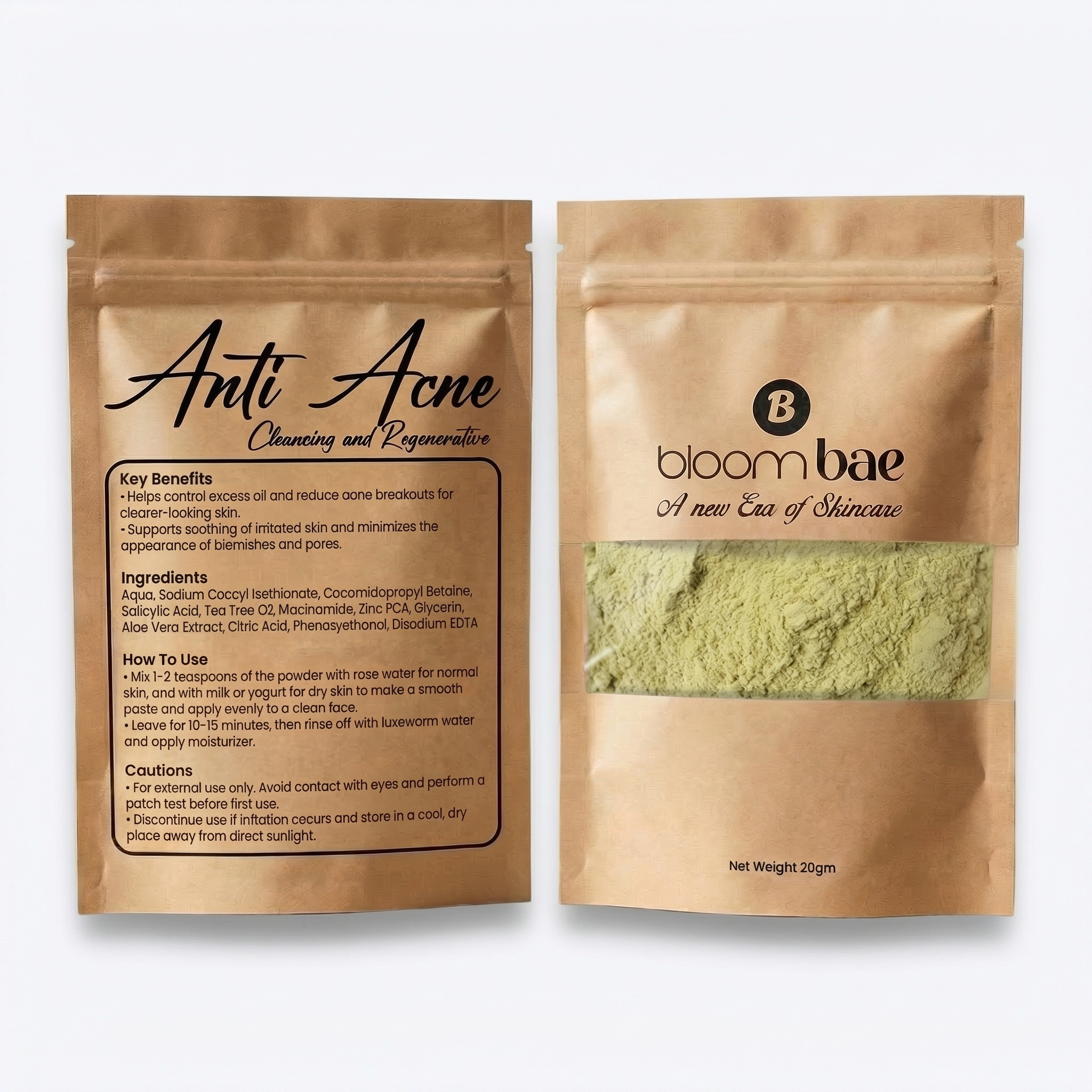 Powdered Face Mask (Pack of 4)