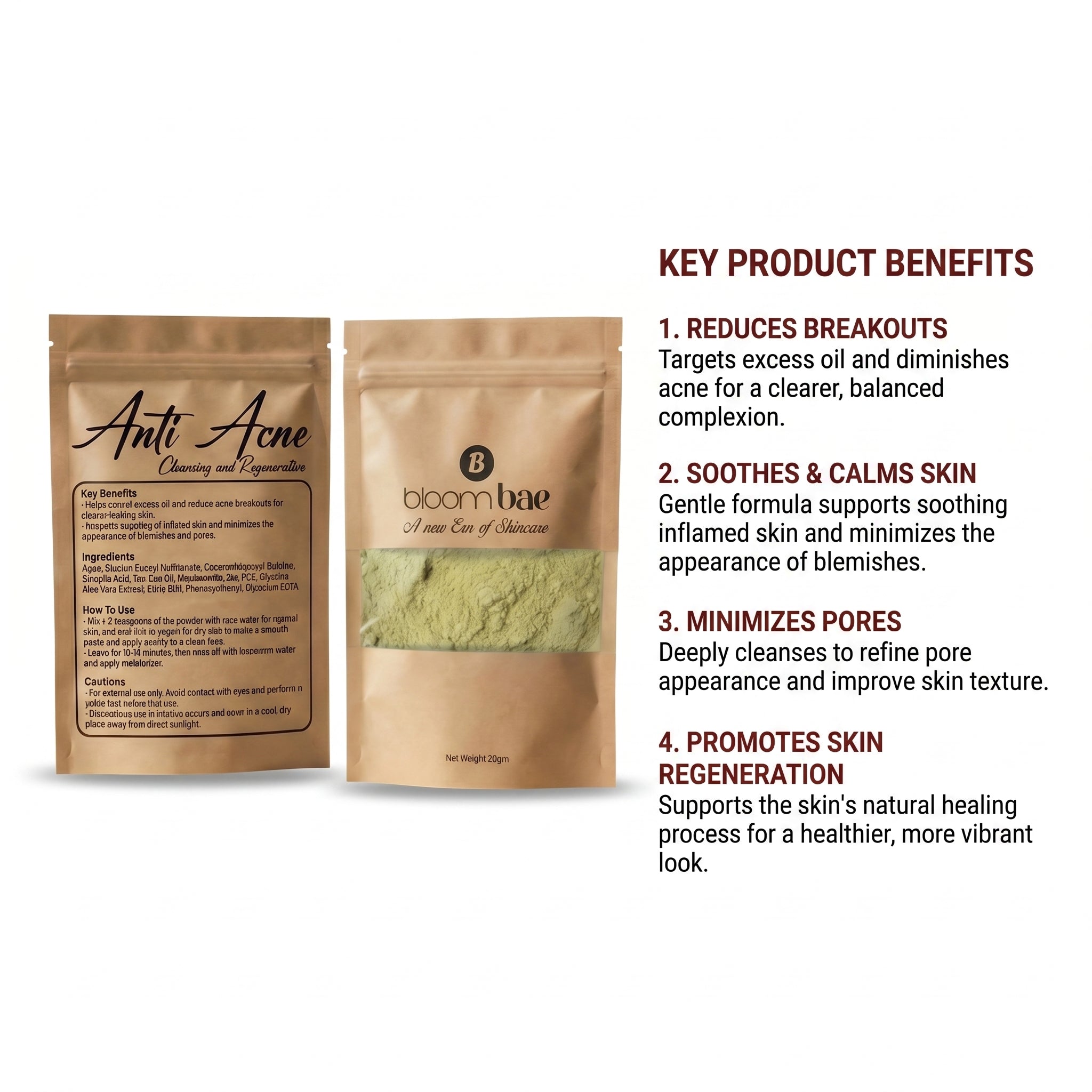 Powdered Face Mask (Pack of 4)