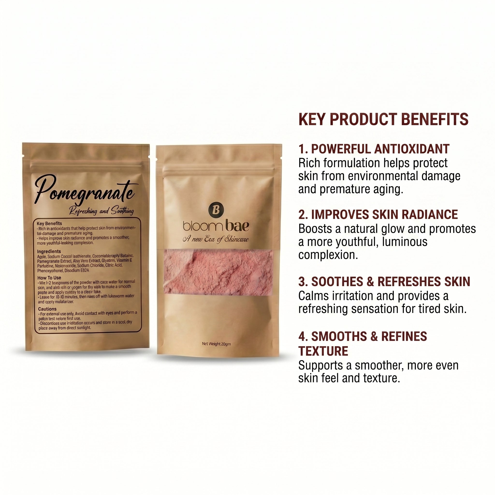 Powdered Face Mask (Pack of 4)